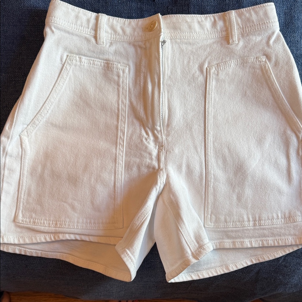 Wilfred White Denim Shorts